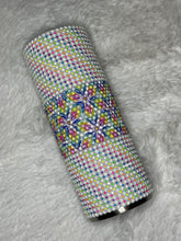 Load image into Gallery viewer, Neon Premium Grid with Scatter Template Cup Wrap