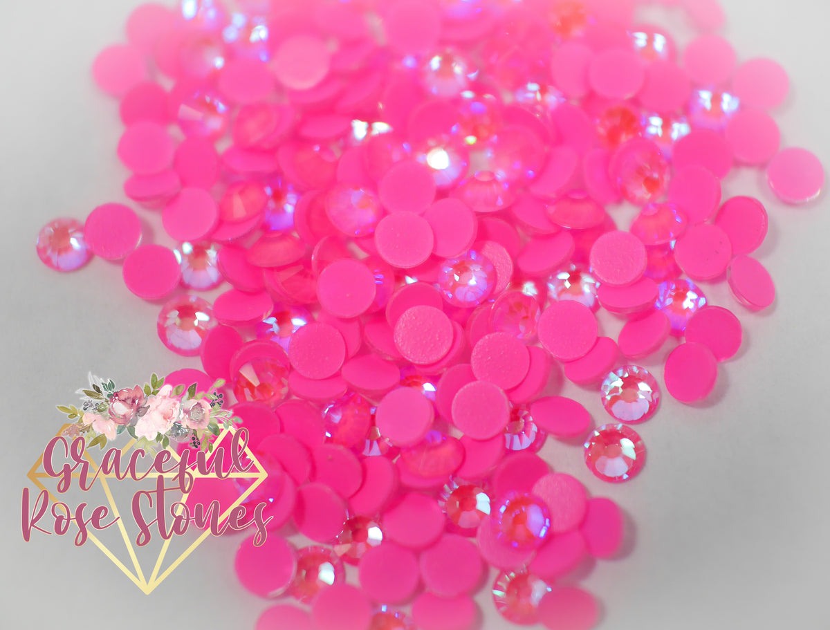 Twilight Barbie Pink glass rhinestones – Graceful Rose Stones