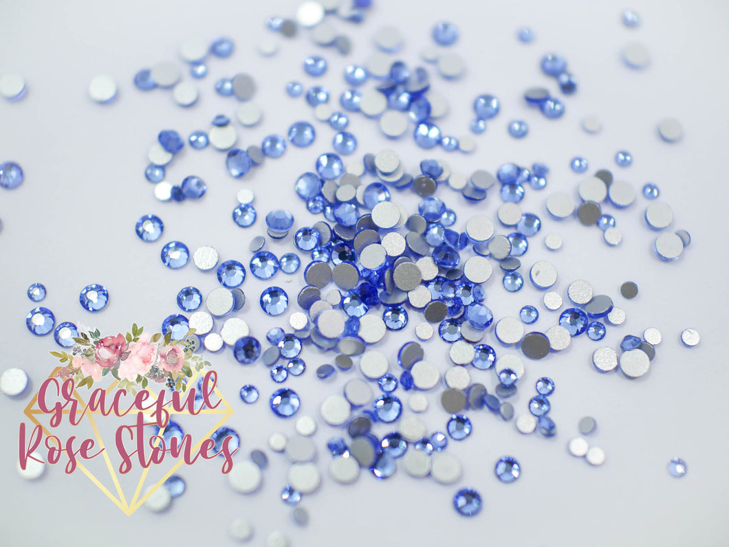 Light Sapphire crystal glass rhinestones