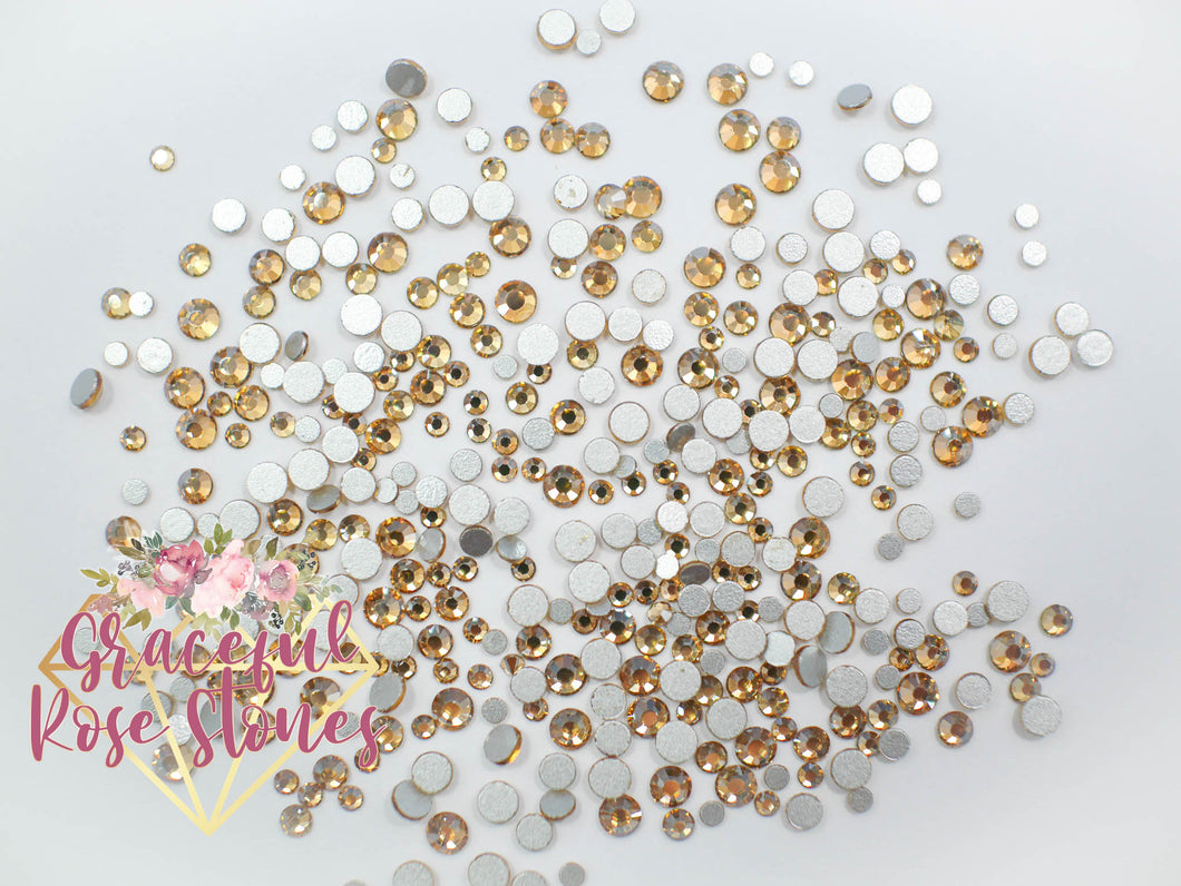 Golden Shadow crystal glass rhinestones