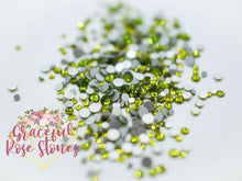 Load image into Gallery viewer, Olivine crystal glass rhinestones
