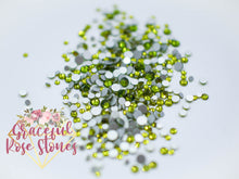 Load image into Gallery viewer, Olivine crystal glass rhinestones
