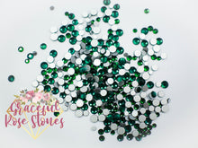 Load image into Gallery viewer, Emerald crystal glass rhinestones
