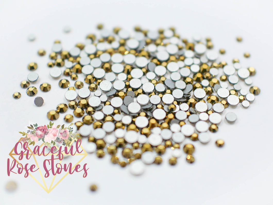 Aurum Gold glass rhinestones