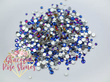 Load image into Gallery viewer, Blue Flash crystal glass rhinestones
