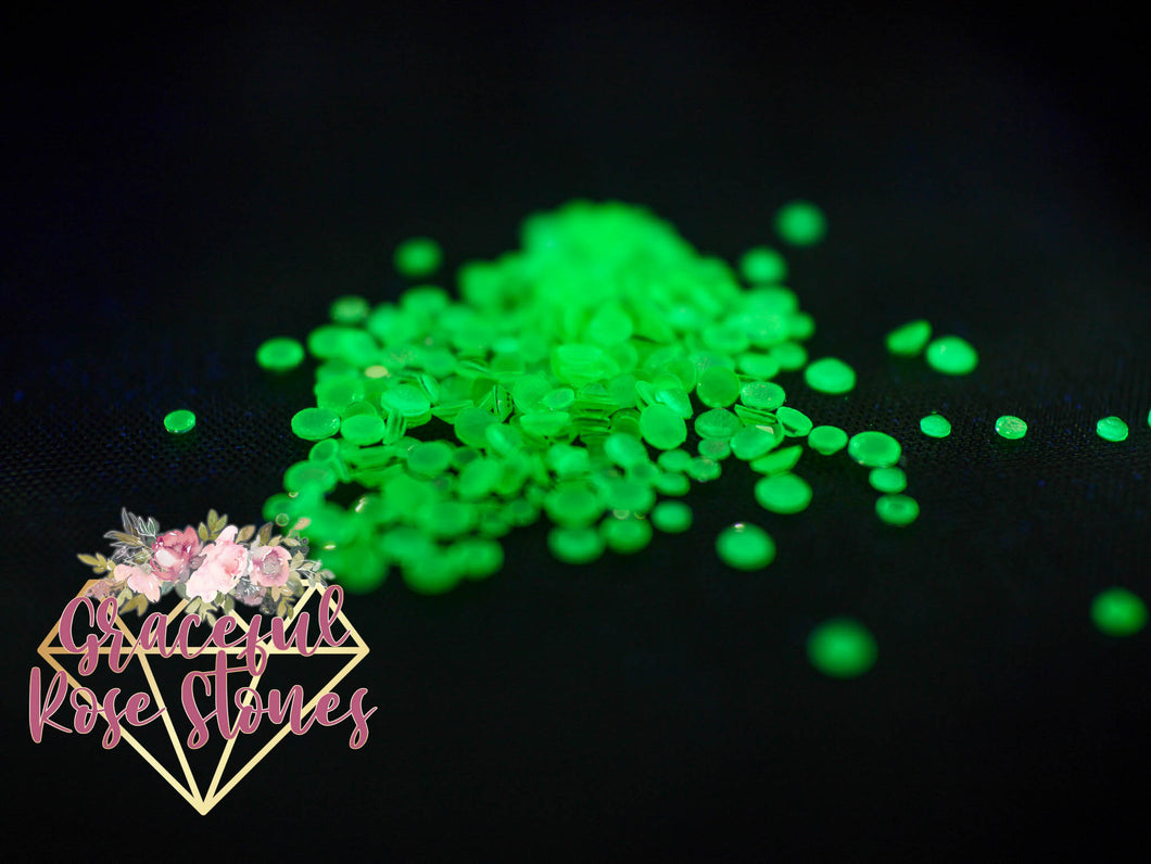 NEON UV Green crystal glass rhinestones