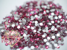 Load image into Gallery viewer, Rose glass rhinestones
