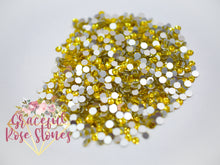 Load image into Gallery viewer, Citrine glass rhinestones
