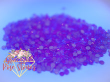 Load image into Gallery viewer, NEON UV Purple glass rhinestones
