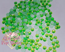 Load image into Gallery viewer, Sunset Green glass rhinestones
