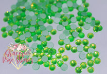 Load image into Gallery viewer, Sunset Green glass rhinestones
