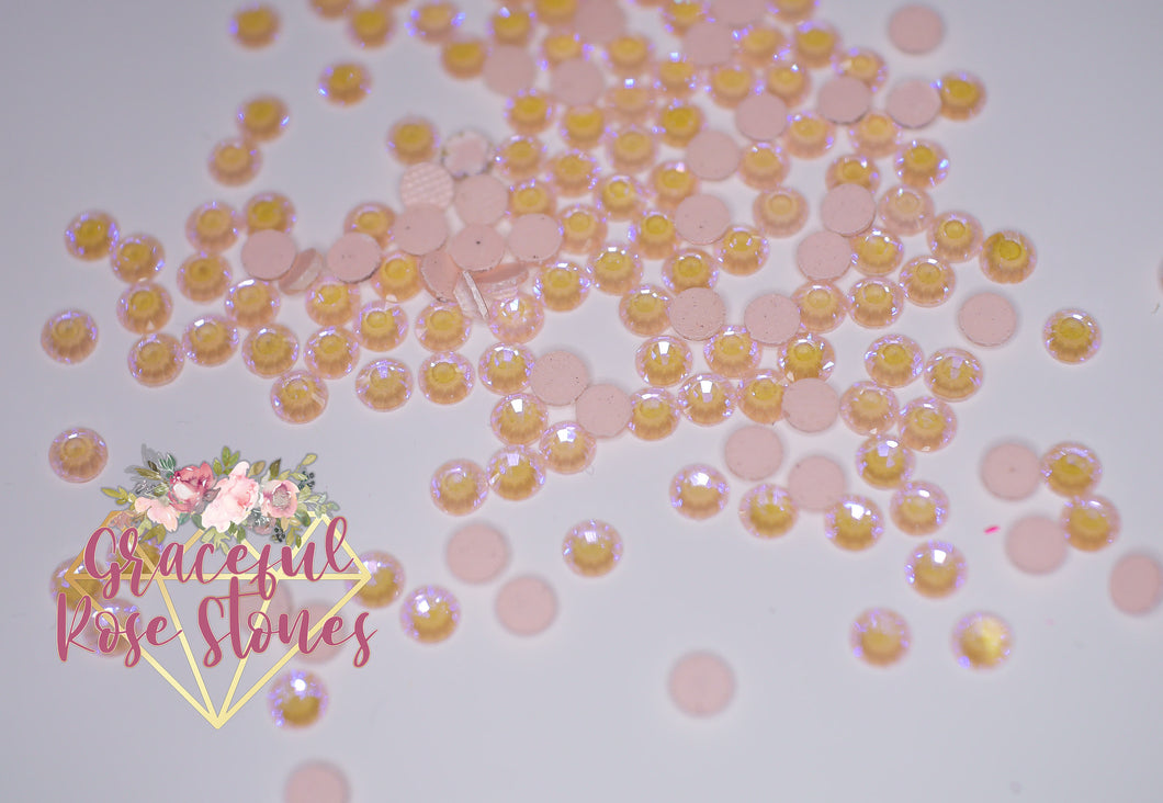 Blush Pink AB glass rhinestones