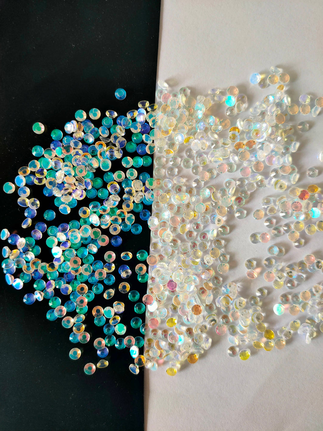 Transparent Aurora rhinestones